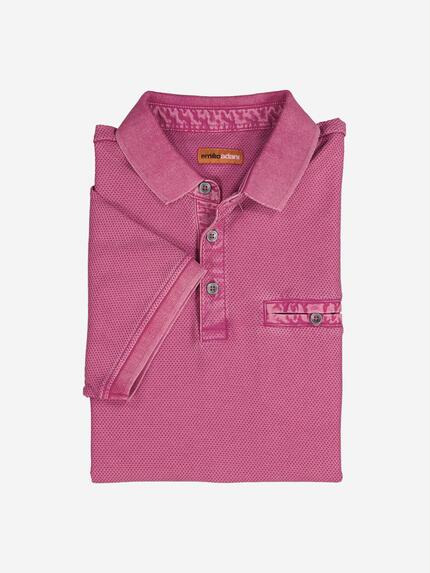 emilio adani Polo-Shirt strukturiert Pink