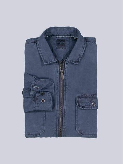 engbers Herren Langarm-Hemd mit Leinenanteil Marineblau 38914 engbers Herren Langarm-Hemd mit Leinenanteil Marineblau 38914