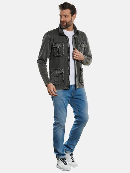 engbers Herren Sweatjacke Stehbund authentisch gefärbt Anthrazit 32704 engbers Herren Sweatjacke Stehbund authentisch gefärbt Anthrazit 32704
