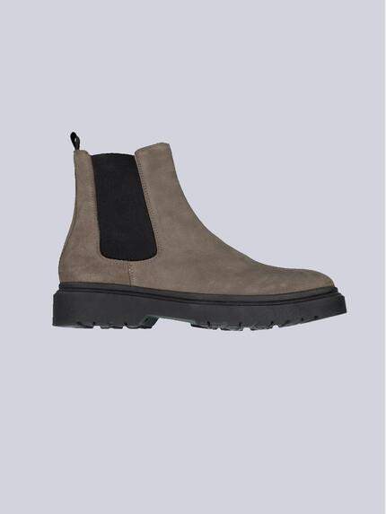 emilio adani Boots aus Leder Braunbeige