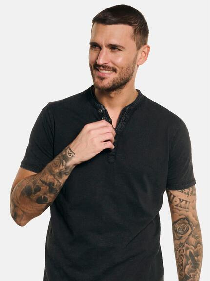 emilio adani Herren Henley-Shirt Grau 33022 emilio adani Herren Henley-Shirt Grau 33022