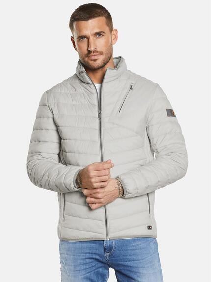 emilio adani Steppjacke slim fit Hellgrau