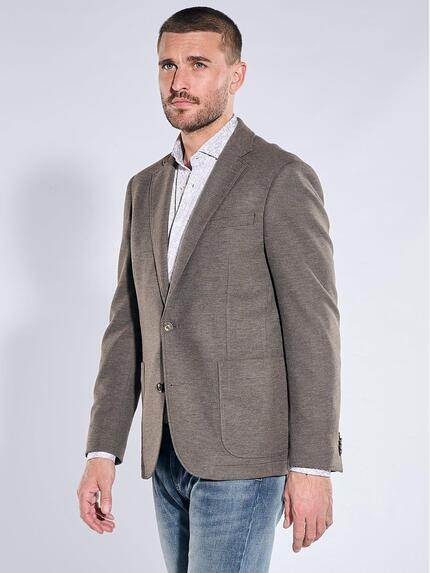 emilio adani Herren Freizeit-Sakko slim fit Hellbraun 40875