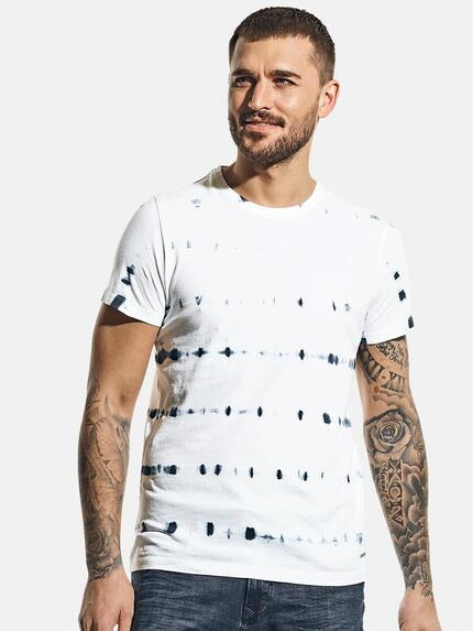 emilio adani Batik-Shirt Reinweiss