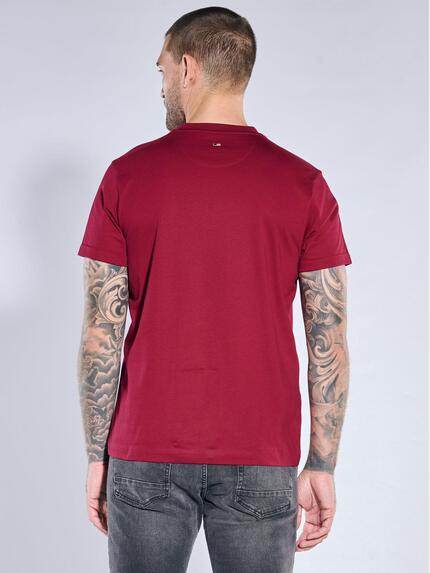 emilio adani Herren Rundhals T-Shirt Bordeaux 39939 emilio adani Herren Rundhals T-Shirt Bordeaux 39939