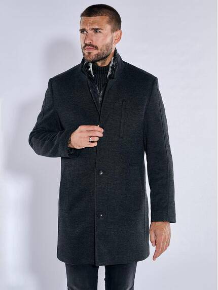 emilio adani Mantel slim fit Schwarz