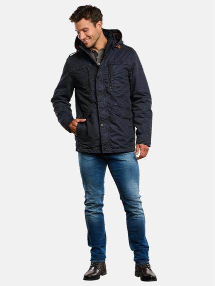 engbers Herren Baumwoll-Jacke mit abnehmbarer Kapuze Saphirblau 33564 engbers Herren Baumwoll-Jacke mit abnehmbarer Kapuze Saphirblau 33564