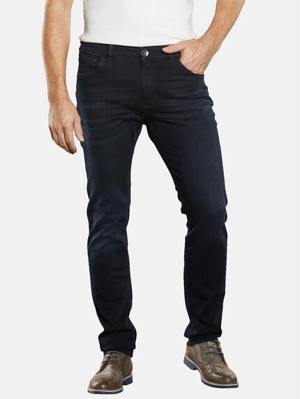 engbers Super-Stretch-Jeans slim fit Indigoblau