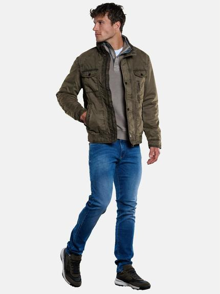 engbers Herren Baumwoll-Jacke regular Oliv 33559 engbers Herren Baumwoll-Jacke regular Oliv 33559