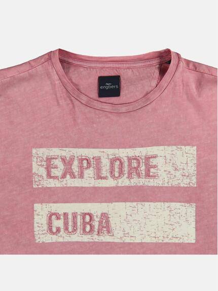 engbers Herren Rundhals T-Shirt Rosa 23879 engbers Herren Rundhals T-Shirt Rosa 23879