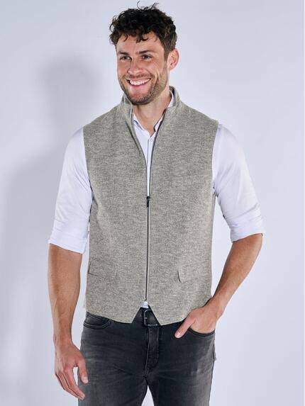emilio adani Sakko-Weste slim fit Beige