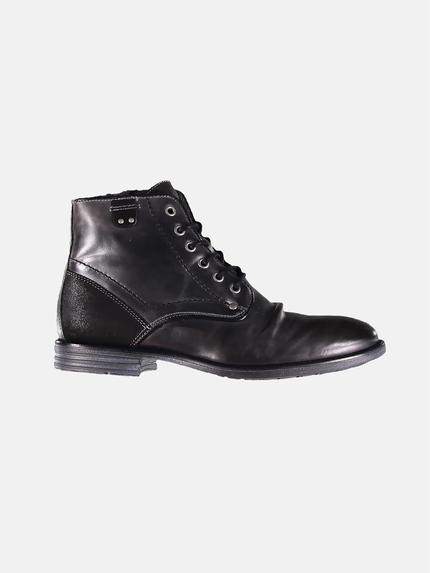 emilio adani Detailreiche Lederboots Anthrazit