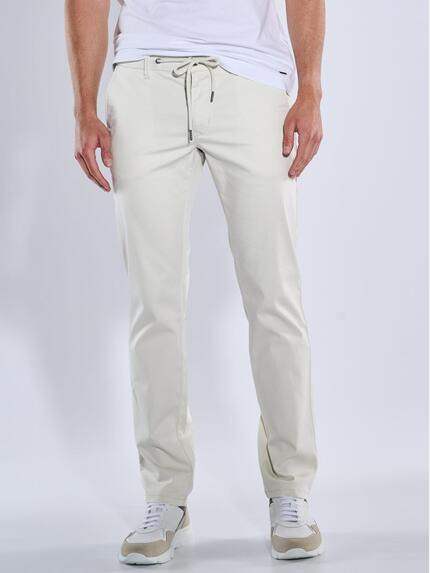 emilio adani Herren Chino slim fit Weiß 39094