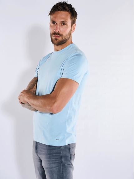 emilio adani T-Shirt uni Hellblau