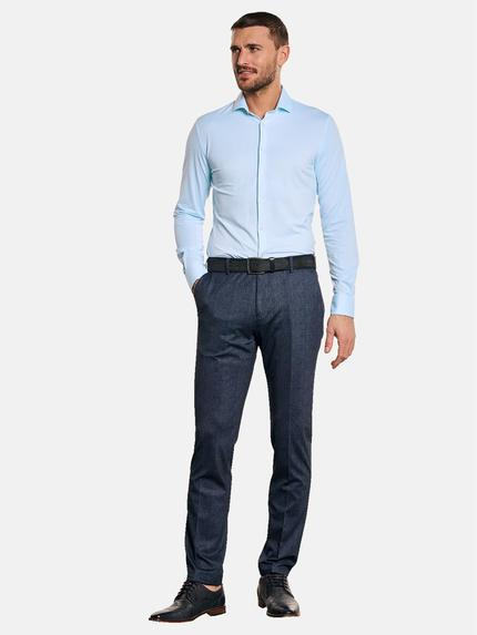 emilio adani Herren Langarm-Hemd "My Favorite" Jersey Blau 32629 emilio adani Herren Langarm-Hemd "My Favorite" Jersey Blau 32629