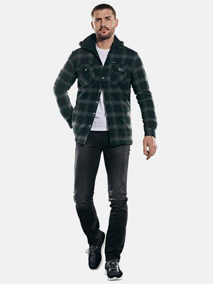 emilio adani Herren Overshirt im Karodesign Grau 31953 emilio adani Herren Overshirt im Karodesign Grau 31953