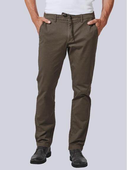 engbers Chino mit Tunnelzug Khaki