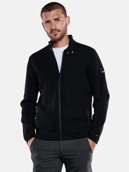 emilio adani Strickjacke strukturiert Schwarz