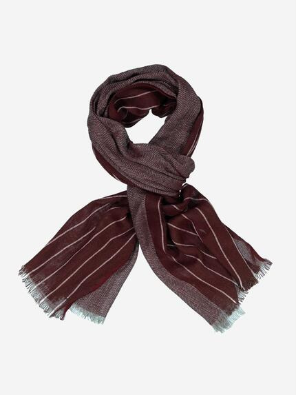 engbers Schal gemustert Bordeaux