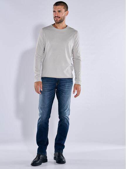 emilio adani Herren Basic-Shirt "My Favorite" organic Hellgrau 39675 emilio adani Herren Basic-Shirt "My Favorite" organic Hellgrau 39675
