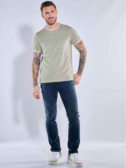 emilio adani Herren T-Shirt gestreift Grün 38931