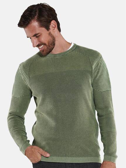 engbers Herren Pullover strukturiert Grün 35615 engbers Herren Pullover strukturiert Grün 35615