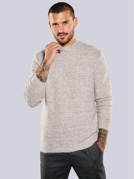 emilio adani Pullover uni Naturweiss