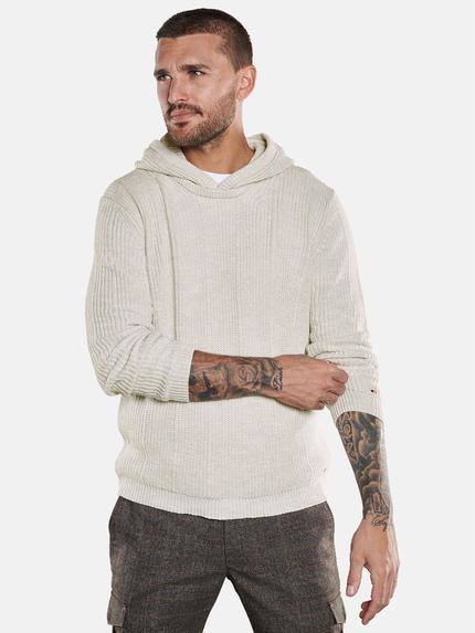 emilio adani Pullover mit Kapuze Sand