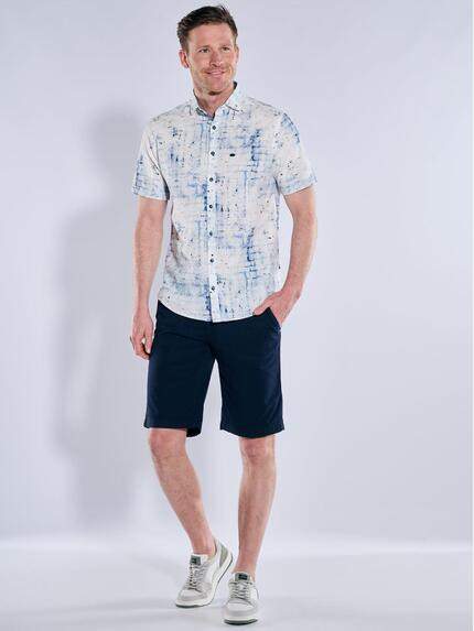 engbers Herren Kurzarm-Hemd gemustert Brilliantblau 38906 engbers Herren Kurzarm-Hemd gemustert Brilliantblau 38906