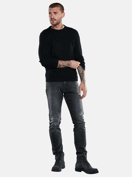 emilio adani Herren Pullover strukturiert Schwarz 33693 emilio adani Herren Pullover strukturiert Schwarz 33693
