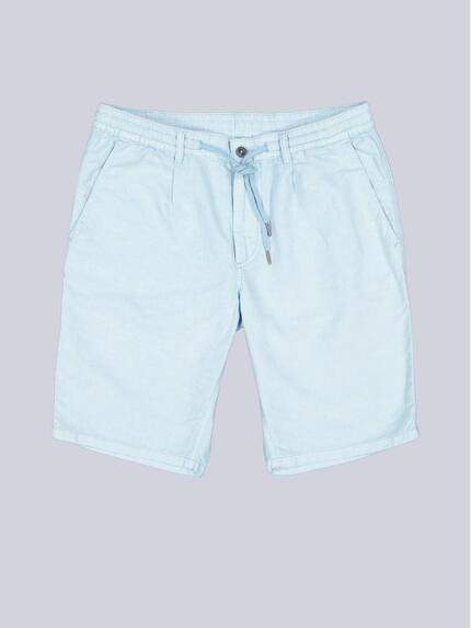 engbers Herren Chino-Bermuda mit Tunnelzug Hellblau 38940