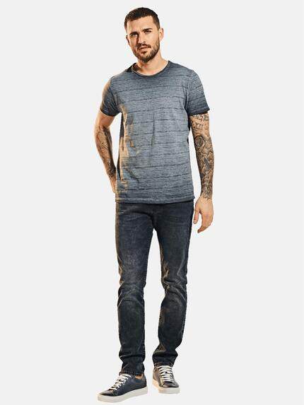 emilio adani Herren T-Shirt Rundhals strukturiert Blau 31523 emilio adani Herren T-Shirt Rundhals strukturiert Blau 31523