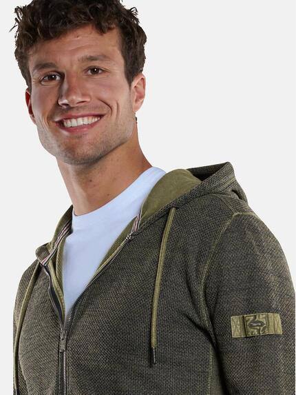 engbers Herren Sweatjacke mit Kapuze Oliv 33736 engbers Herren Sweatjacke mit Kapuze Oliv 33736