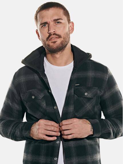 emilio adani Herren Overshirt im Karodesign Grau 31953 emilio adani Herren Overshirt im Karodesign Grau 31953