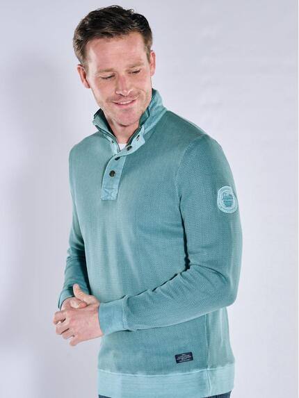 engbers Herren Sweatshirt Stehbund Petrolblau 40147 engbers Herren Sweatshirt Stehbund Petrolblau 40147