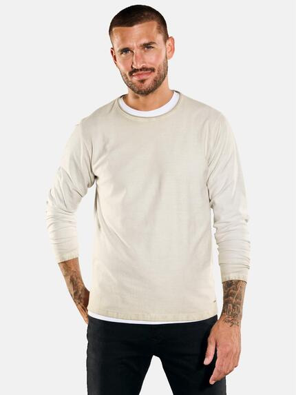emilio adani Pullover gestreift Braunbeige