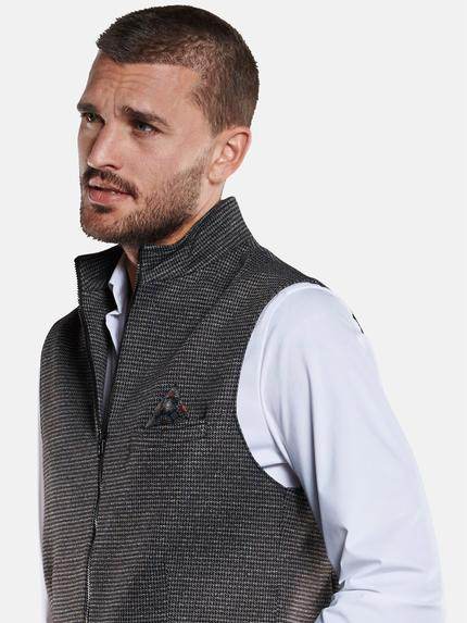 emilio adani Herren Sakko-Weste mit Zipper Grau 33572 emilio adani Herren Sakko-Weste mit Zipper Grau 33572