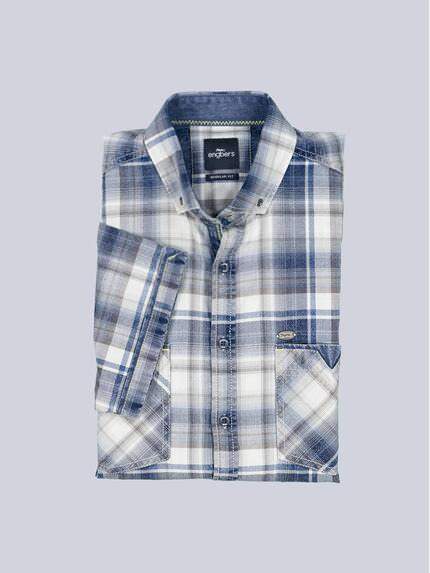 engbers Herren Kurzarm-Hemd kariert Indigoblau 39031 engbers Herren Kurzarm-Hemd kariert Indigoblau 39031