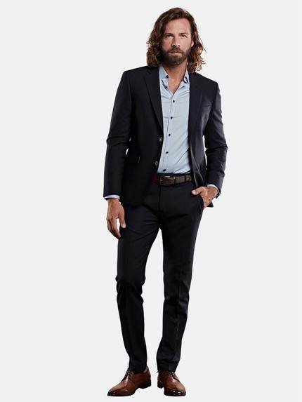 emilio adani Herren smartes Business-Sakko Blau 29020 emilio adani Herren smartes Business-Sakko Blau 29020