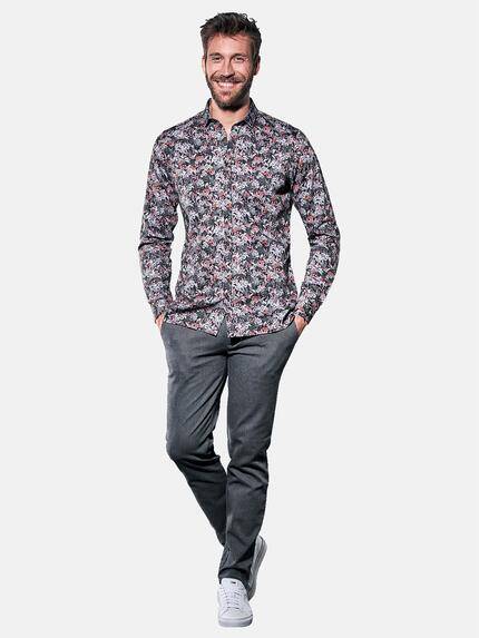 emilio adani Herren Individuelles Langarmhemd Rot 30908 emilio adani Herren Individuelles Langarmhemd Rot 30908
