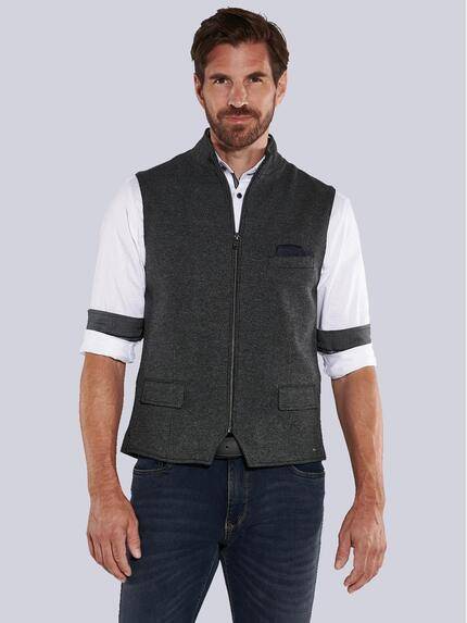 engbers Sakko-Weste slim fit Anthrazit
