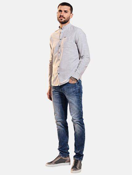 emilio adani Herren Langarm-Hemd aus Leinenmix Weiß 31677 emilio adani Herren Langarm-Hemd aus Leinenmix Weiß 31677
