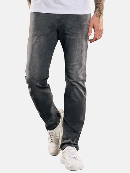 emilio adani Verwaschene Stretch-Jeans Dunkelgrau