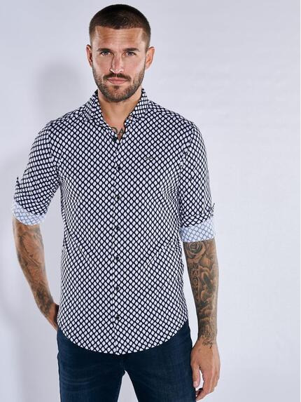 emilio adani Langarm-Hemd slim fit Schwarz