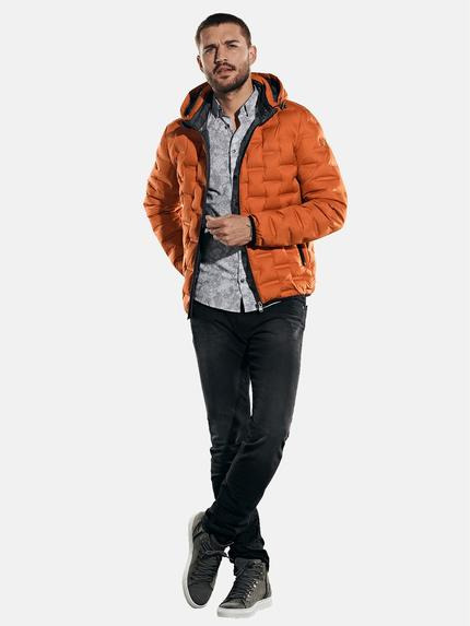 emilio adani Herren Jacke in neuer Steppoptik Orange 31859 emilio adani Herren Jacke in neuer Steppoptik Orange 31859