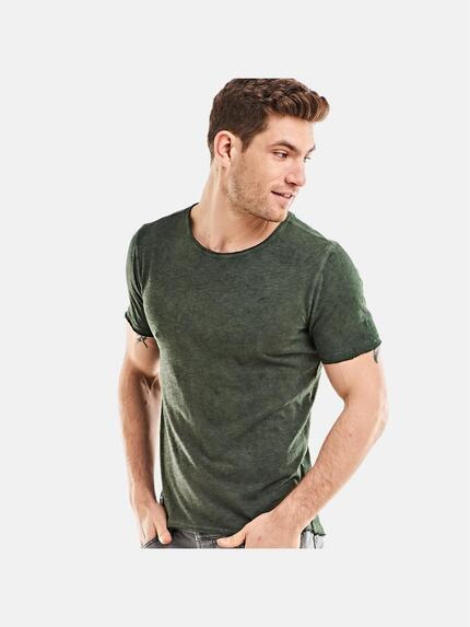 emilio adani Rundhals T-Shirt Khakigrün