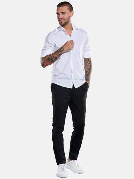emilio adani Herren Anzug-Hose mit Kordelzug Schwarz 32738 emilio adani Herren Anzug-Hose mit Kordelzug Schwarz 32738