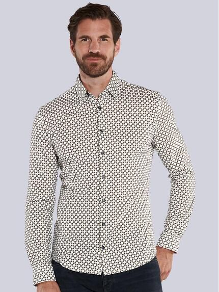 ENGBERS GERMANY Herren Langarm-Hemd aus Jersey Weiß 35649 ENGBERS GERMANY Herren Langarm-Hemd aus Jersey Weiß 35649