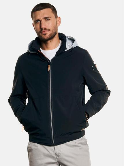 emilio adani Jacke mit abnehmbarer Kapuze Saphirblau