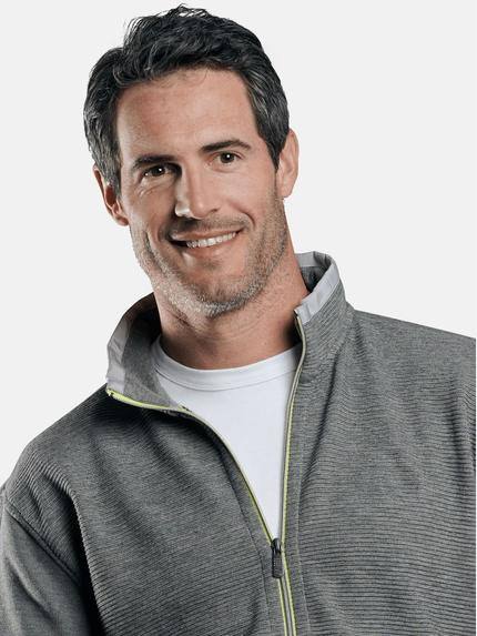 engbers Herren Sportive Sweatjacke Silbergrau 29230